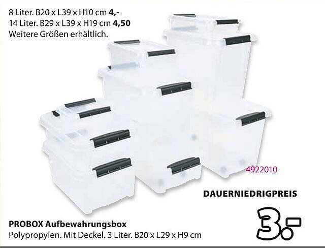 PROBOX Aufbewahrungsbox - Praktische Ordnungssysteme für Ihr Zuhause