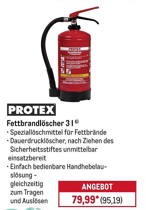PROTEX Fettbrandlöscher 3 l