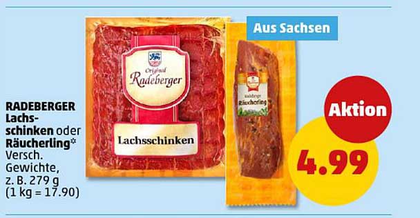 RADEBERGER Lachs-Schinken oder Räucherling – Jetzt zum Sonderpreis!