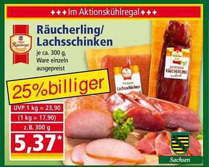 Räucherling/Lachsschinken 300 g