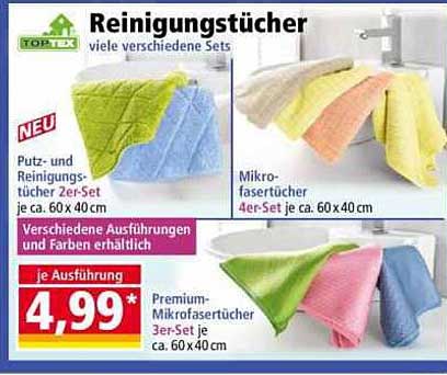 Reinigungstücher - viele verschiedene Sets