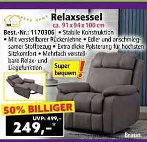 Relaxsessel - 50% günstiger!