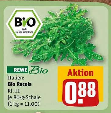 REWE Bio Rucola Kl. II, je 80-g-Schale