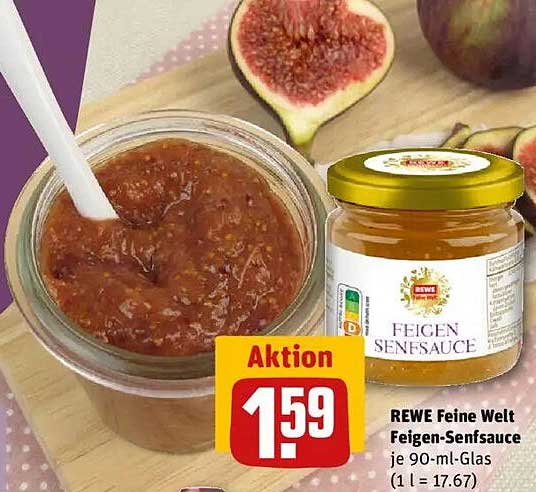 REWE Feine Welt Feigen-Senfsauce je 90-ml-Glas