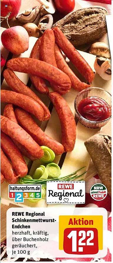 REWE Regional Schinkenmettwurst-Endchen