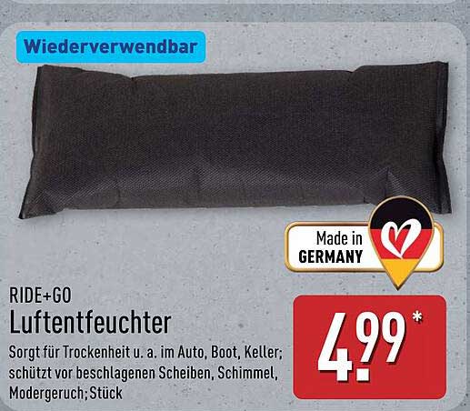 RIDE+GO Luftentfeuchter