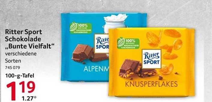 Ritter Sport Schokolade „Bunte Vielfalt“