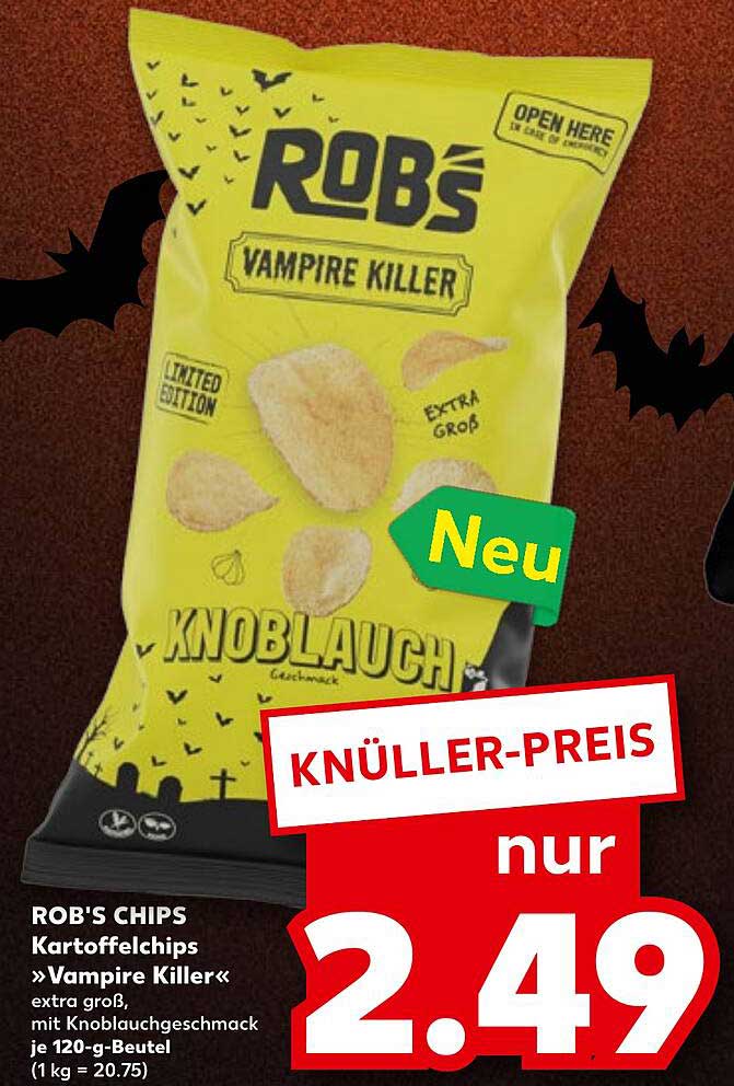 ROB'S CHIPS Kartoffelchips »Vampire Killer«