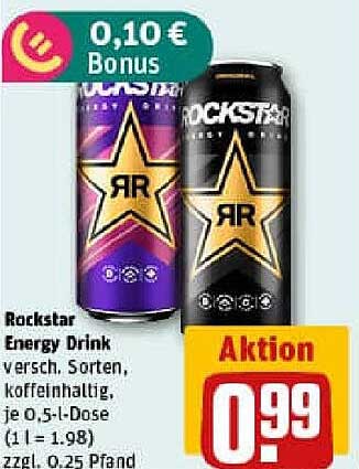 Rockstar Energy Drink - verschiedene Sorten