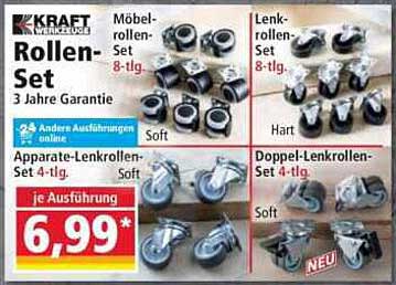 Rollen-Set - 8-teilig für Möbel und mehr