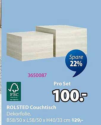 ROLSTED Couchtisch