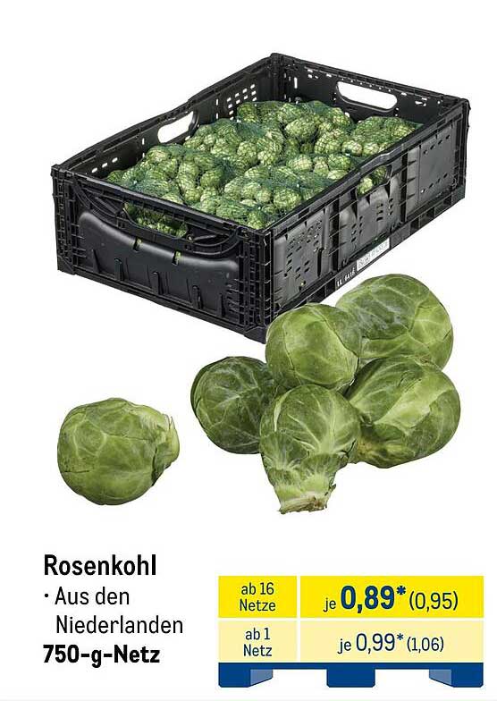 Rosenkohl - Aus den Niederlanden 750-g-Netz