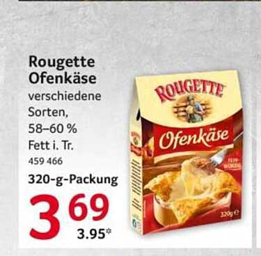 Rougette Ofenkäse verschiedene Sorten, 58–60 % Fett i. Tr.