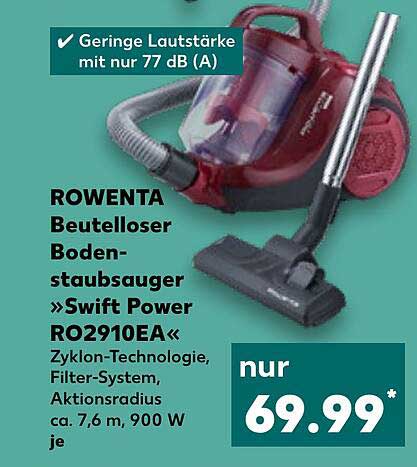 ROWENTA Beutelloser Bodenstaubsauger »Swift Power RO2910EA«