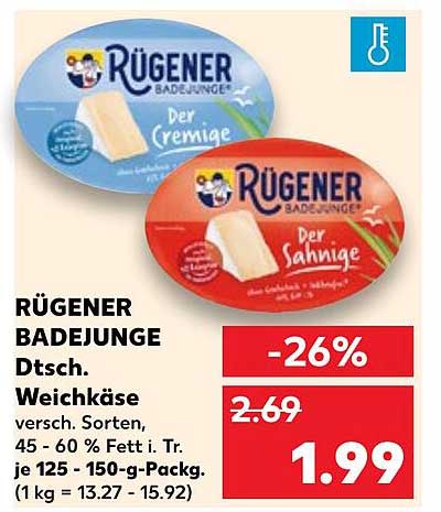 RÜGENER BADEJUNGE Dtsch. Weichkäse