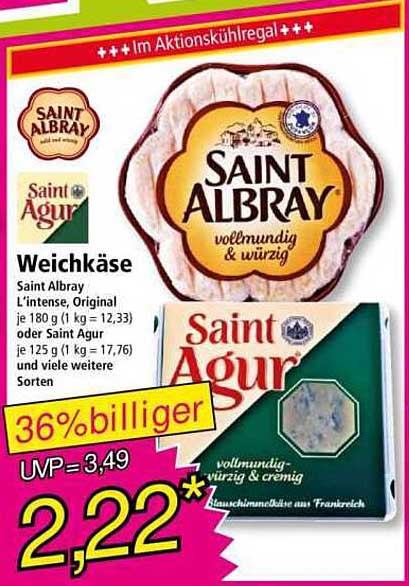 Saint Albray Weichkäse - Vollmundig & Würzig