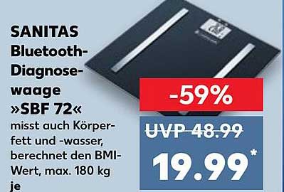 SANITAS Bluetooth-Diagnosewaage »SBF 72«