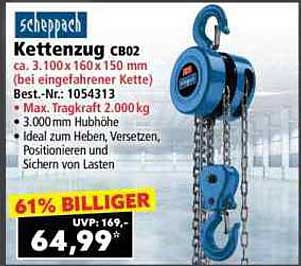 Scheppach Kettenzug CB02 - Leistungsstark und vielseitig