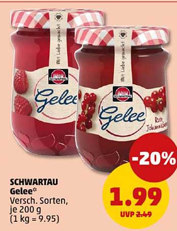 SCHWARTAU Gelee* - Verschiedene Sorten je 200 g