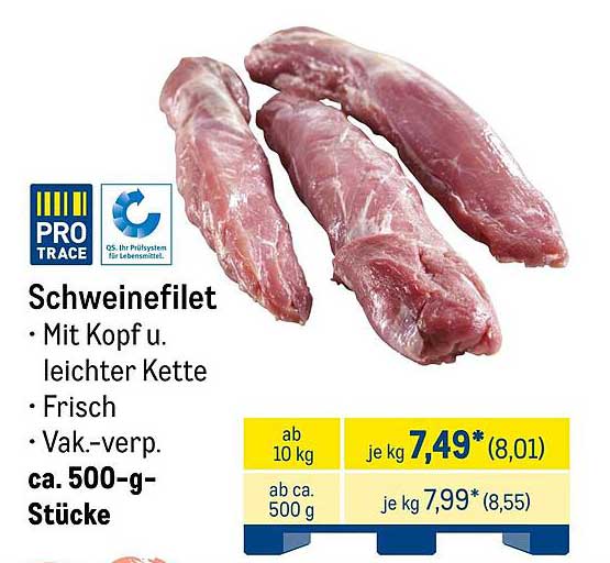 Schweinefilet - frisch und hochwertig