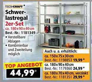 Schwerlastregal 2er-Set