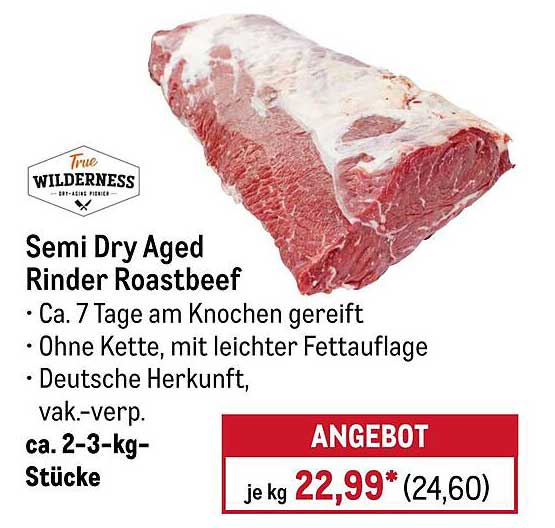 Semi Dry Aged Rinder Roastbeef
