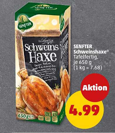 SENFTER Schweinshaxe Tafel fertig, je 650 g