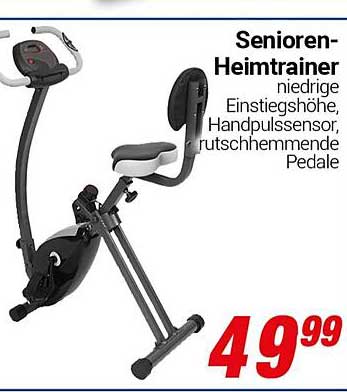 Senioren-Heimtrainer mit niedriger Einstiegshöhe