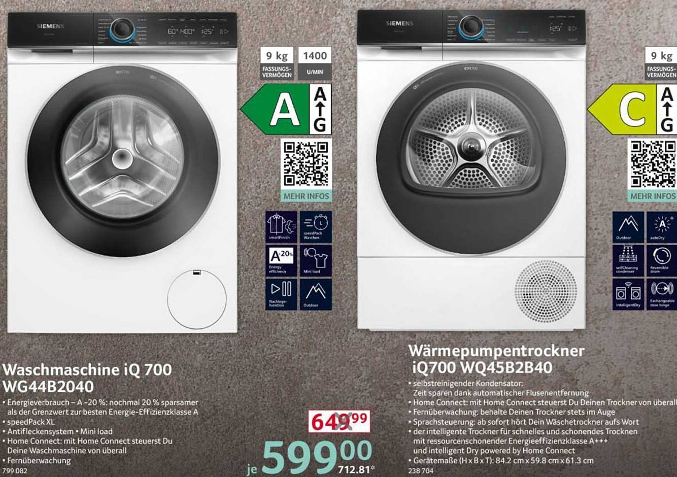 Siemens Waschmaschine iQ 700 WG44B2040