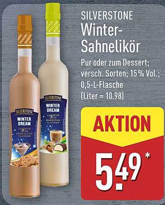 SILVERSTONE Winter-Sahnelikör - 0,5-L-Flasche