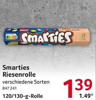 Smarties Riesenrolle verschiedene Sorten