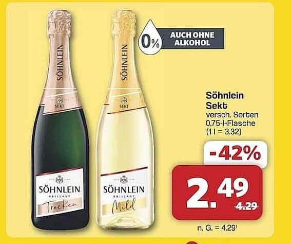 Söhnlein Sekt verschiedene Sorten 0,75-l-Flasche