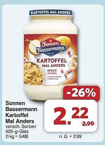 Sonnen Bassermann Kartoffel Mal Anders (versch. Sorten) 405-g-Glas
