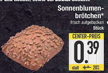 Sonnenbrötchen frisch aufgebacken Stück