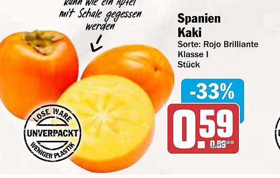 Spanien Kaki Sorte: Rojo Brillante Klasse I Stück
