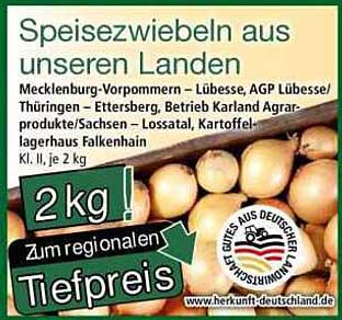 Speisezwiebeln aus unseren Ländern