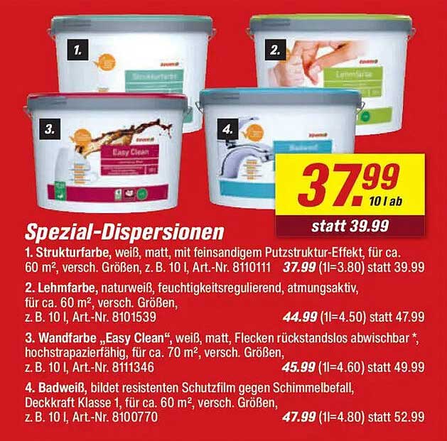 Spezial-Dispersionen von toom Baumarkt