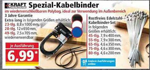 Spezial-Kabelbinder