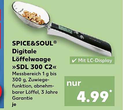 SPICE&Soul Digitale Löffelwaage »SDL 300 C2«