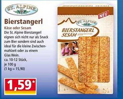 St. Alpine Bierstangerl - Käse oder Sesam