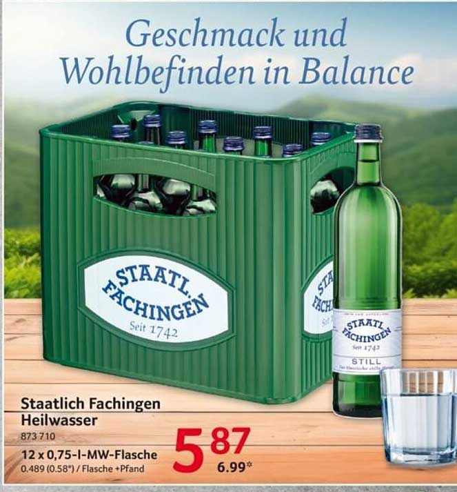 Staatlich Fachingen Heilwasser 12 x 0,75 l - Angebot