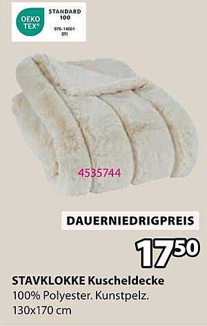 STAVKLOKKE Kuscheldecke
