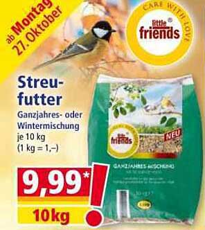 Streufutter Ganzjahres- oder Wintermischung 10 kg