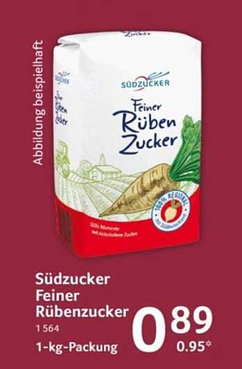 Südzucker Feiner Rübenzucker 1-kg-Packung
