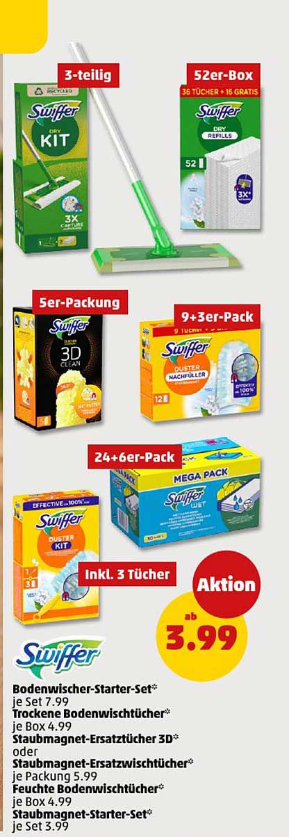 Swiffer Bodenwischer-Starter-Set - ab 3,99