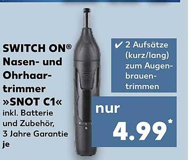 SWITCH ON® Nasen- und Ohrhaarschneider »SNOT C1«