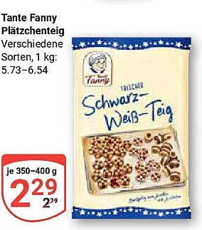 Tante Fanny Plätzchenteig - Verschiedene Sorten, 1 kg
