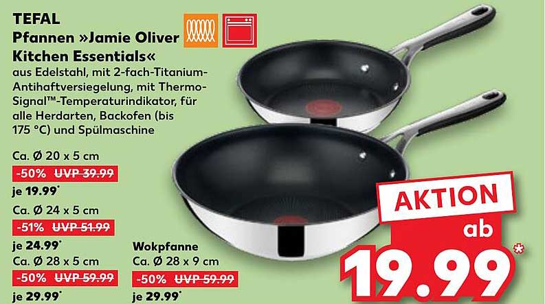 TEFAL Pfannen »Jamie Oliver Kitchen Essentials«