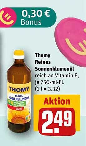 Thomy Reines Sonnenblumenöl 750 ml