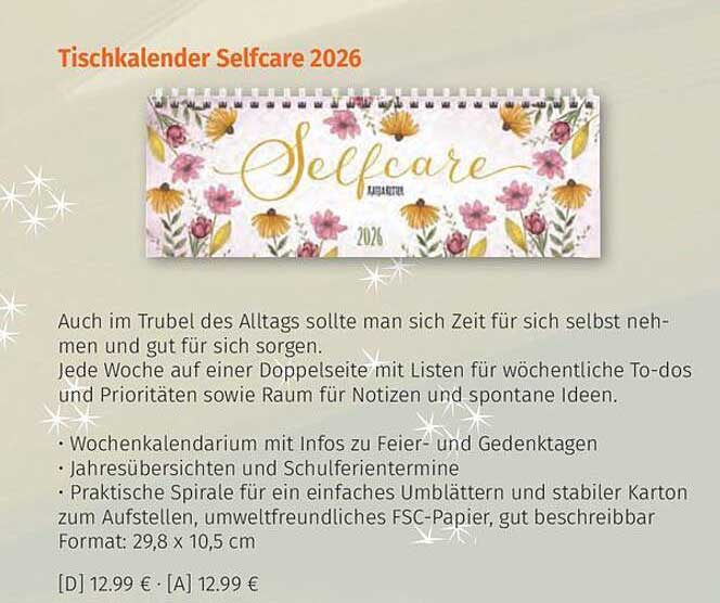 Tischkalender Selfcare 2026